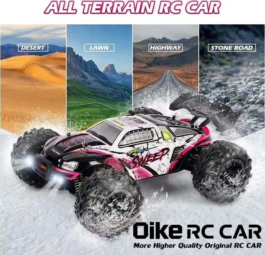 Oike 4WD Remote Control Car Off Road 4x4 RC Car High Speed Buggy Truck Super Brushless 50 or 80KM/H Fast Drift Racing Toy Gift