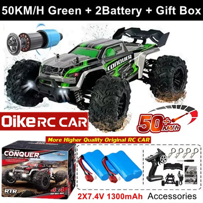 Oike 4WD Remote Control Car Off Road 4x4 RC Car High Speed Buggy Truck Super Brushless 50 or 80KM/H Fast Drift Racing Toy Gift