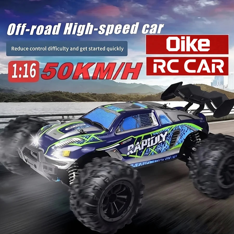 Oike 4WD Remote Control Car Off Road 4x4 RC Car High Speed Buggy Truck Super Brushless 50 or 80KM/H Fast Drift Racing Toy Gift
