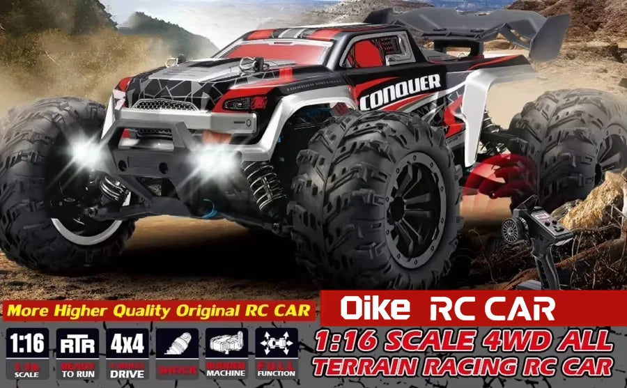 Oike 4WD Remote Control Car Off Road 4x4 RC Car High Speed Buggy Truck Super Brushless 50 or 80KM/H Fast Drift Racing Toy Gift