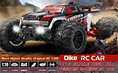 Oike 4WD Remote Control Car Off Road 4x4 RC Car High Speed Buggy Truck Super Brushless 50 or 80KM/H Fast Drift Racing Toy Gift