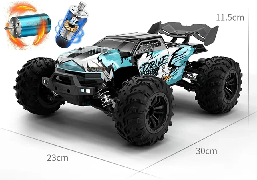 Oike 4WD Remote Control Car Off Road 4x4 RC Car High Speed Buggy Truck Super Brushless 50 or 80KM/H Fast Drift Racing Toy Gift