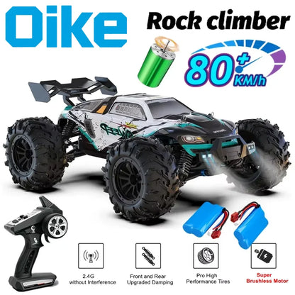Oike 4WD Remote Control Car Off Road 4x4 RC Car High Speed Buggy Truck Super Brushless 50 or 80KM/H Fast Drift Racing Toy Gift