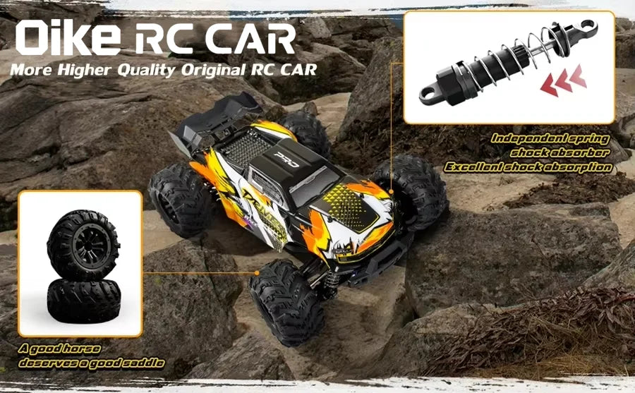 Oike 4WD Remote Control Car Off Road 4x4 RC Car High Speed Buggy Truck Super Brushless 50 or 80KM/H Fast Drift Racing Toy Gift