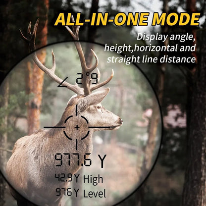 REVASRI Hunting Laser Rangefinder 1000M with Type-C Rechargeable Hunting Range Finder with Target Acquisition Technology