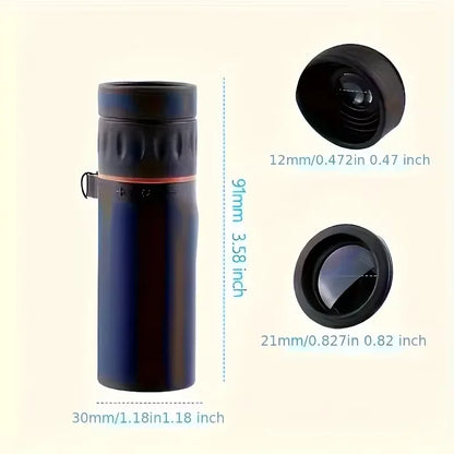 2000x25 HD Monocular Telescope Mini Portable Mobile Phone Telescope with Holder Outdoor Camping Hunting Birdwatching Telescopes