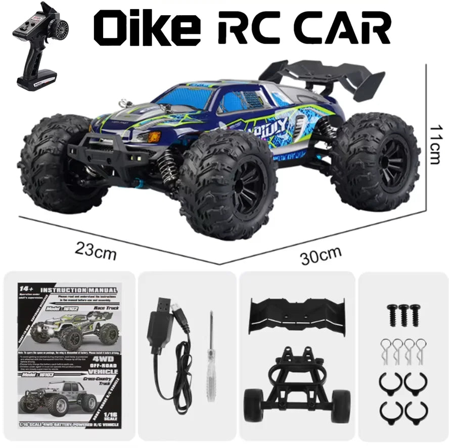Oike 4WD Remote Control Car Off Road 4x4 RC Car High Speed Buggy Truck Super Brushless 50 or 80KM/H Fast Drift Racing Toy Gift