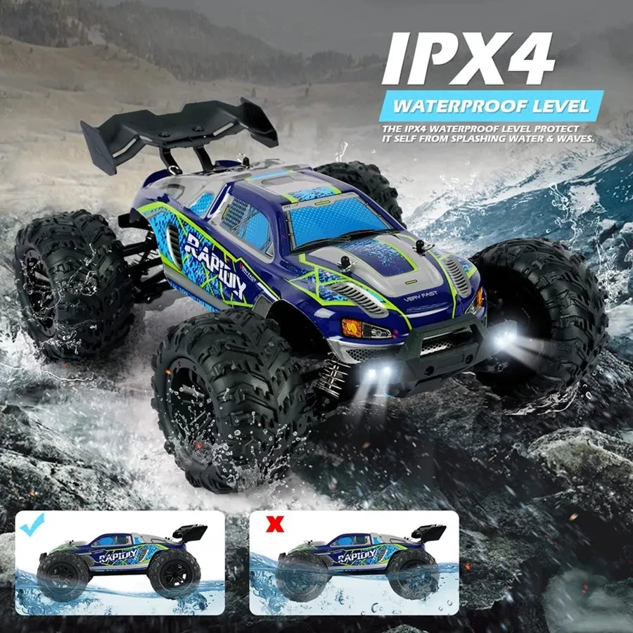 Oike 4WD Remote Control Car Off Road 4x4 RC Car High Speed Buggy Truck Super Brushless 50 or 80KM/H Fast Drift Racing Toy Gift