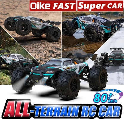 Oike 4WD Remote Control Car Off Road 4x4 RC Car High Speed Buggy Truck Super Brushless 50 or 80KM/H Fast Drift Racing Toy Gift