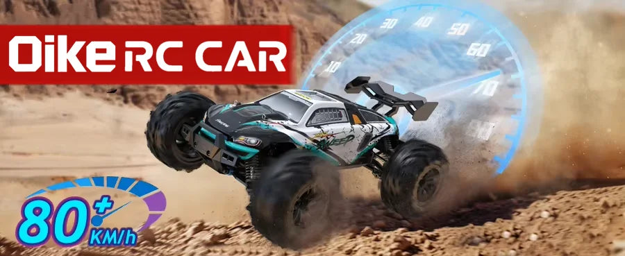Oike 4WD Remote Control Car Off Road 4x4 RC Car High Speed Buggy Truck Super Brushless 50 or 80KM/H Fast Drift Racing Toy Gift