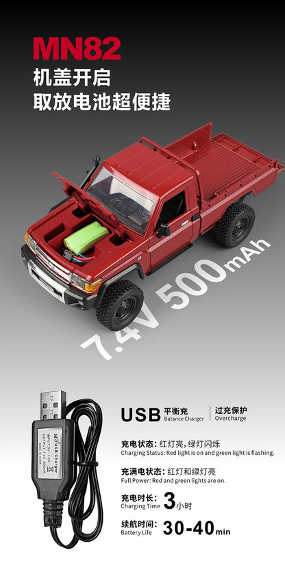 MN82 PRO LC79 RC Rock Crawler 1/12 MNRC RC Crawler 4x4 Off Road Remote Control Pickup Truck Climing Car 4WD 2.4G for Adults
