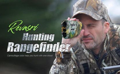 REVASRI Hunting Laser Rangefinder 1000M with Type-C Rechargeable Hunting Range Finder with Target Acquisition Technology