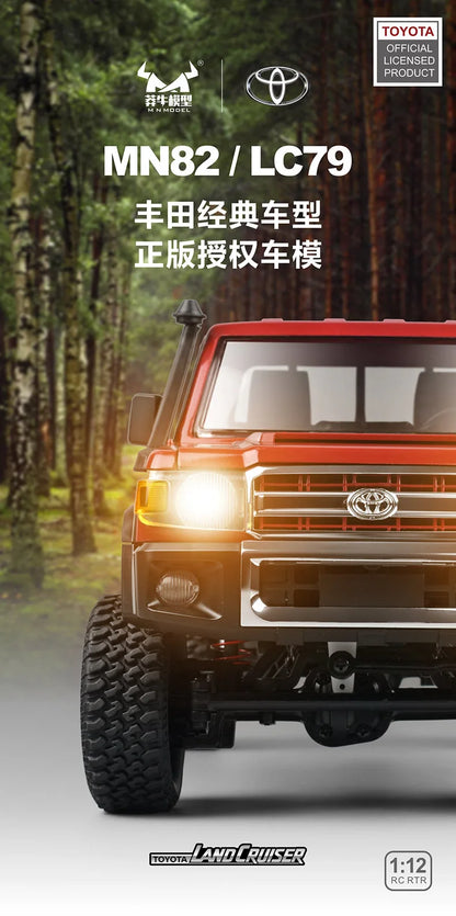 MN82 PRO LC79 RC Rock Crawler 1/12 MNRC RC Crawler 4x4 Off Road Remote Control Pickup Truck Climing Car 4WD 2.4G for Adults