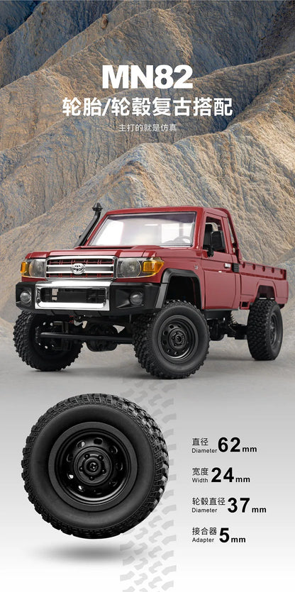 MN82 PRO LC79 RC Rock Crawler 1/12 MNRC RC Crawler 4x4 Off Road Remote Control Pickup Truck Climing Car 4WD 2.4G for Adults